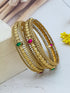 Gold plated Broad Set of 2 bangles