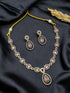 Gold Plated White /Mint green/Mint pink CZ short Necklace Set