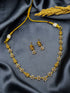 Gold Plated laxmi CZ Necklace Set