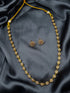Long 23 inches white cz stones long necklace set