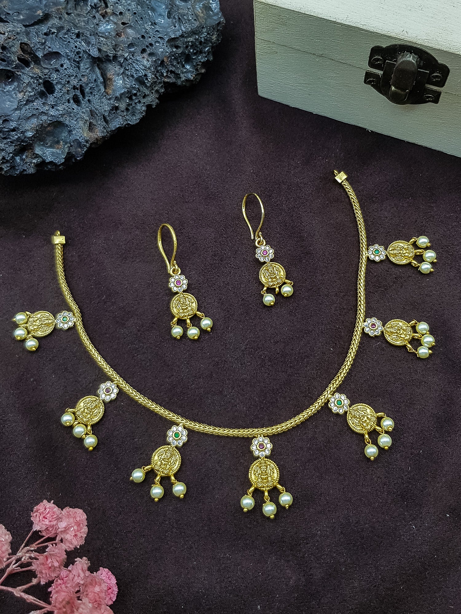 Premium Gold Plated Cute CZ Jewellery Set