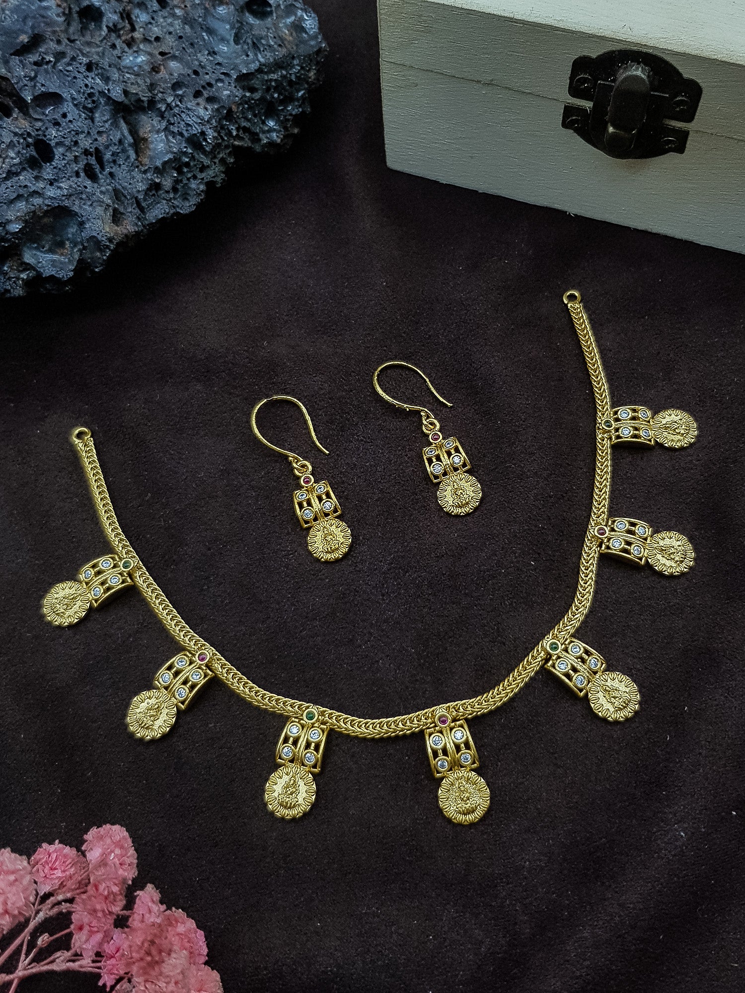 Premium Gold Plated Cute CZ Jewellery Set