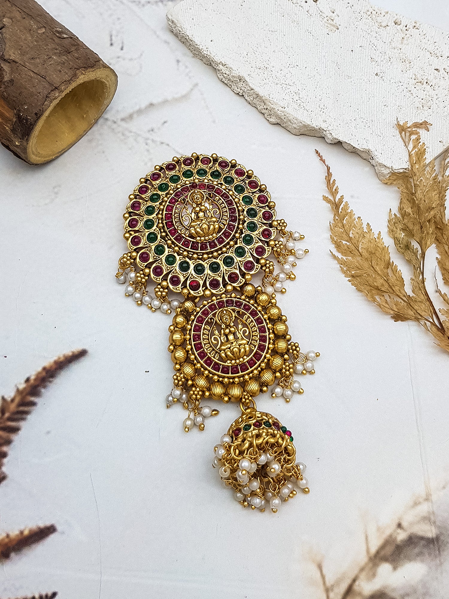 Gold Finish guaranteed quality Half Hair choti//Half hair Jada