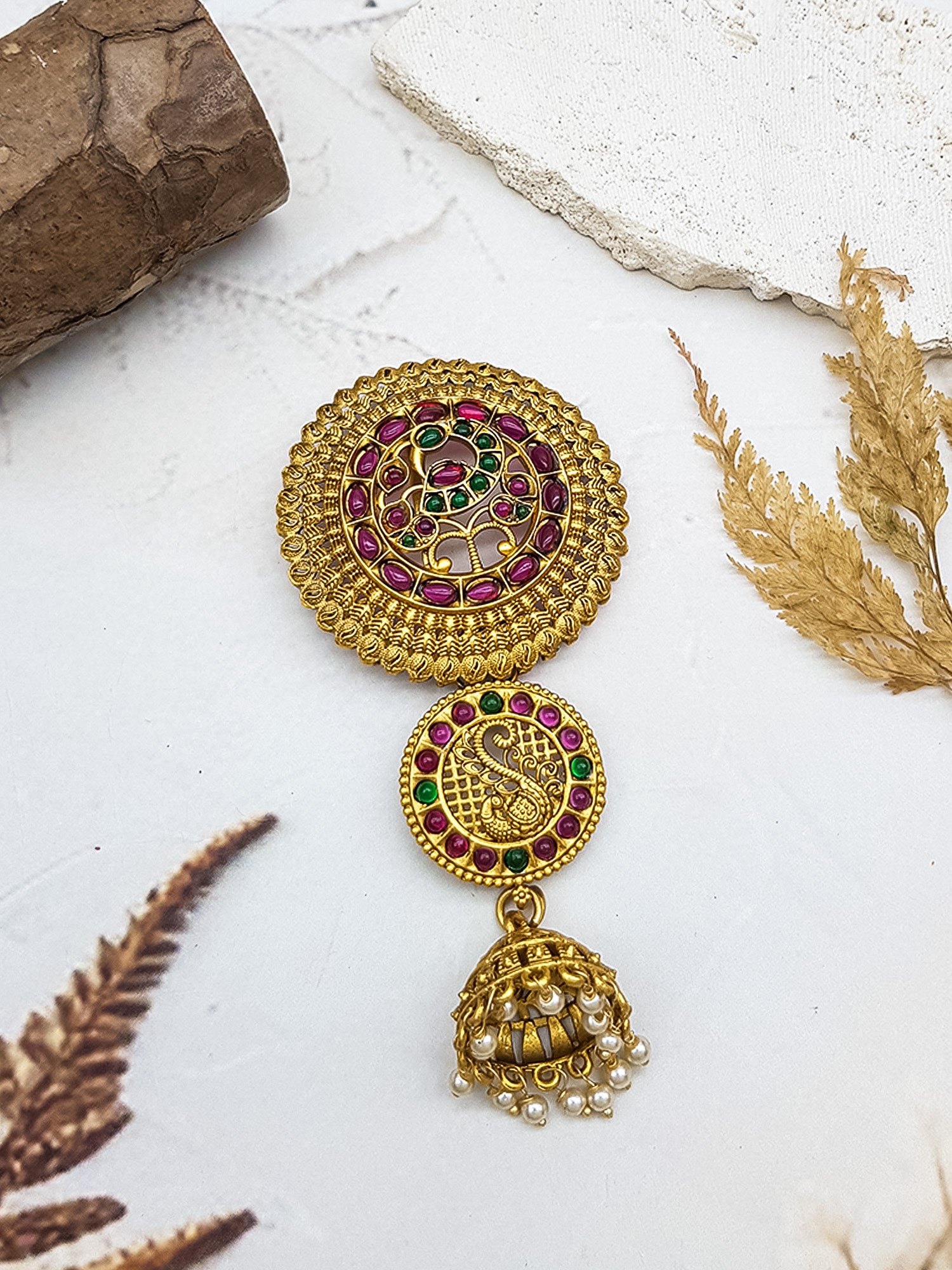 Gold Finish guaranteed quality Half Hair choti//Half hair Jada