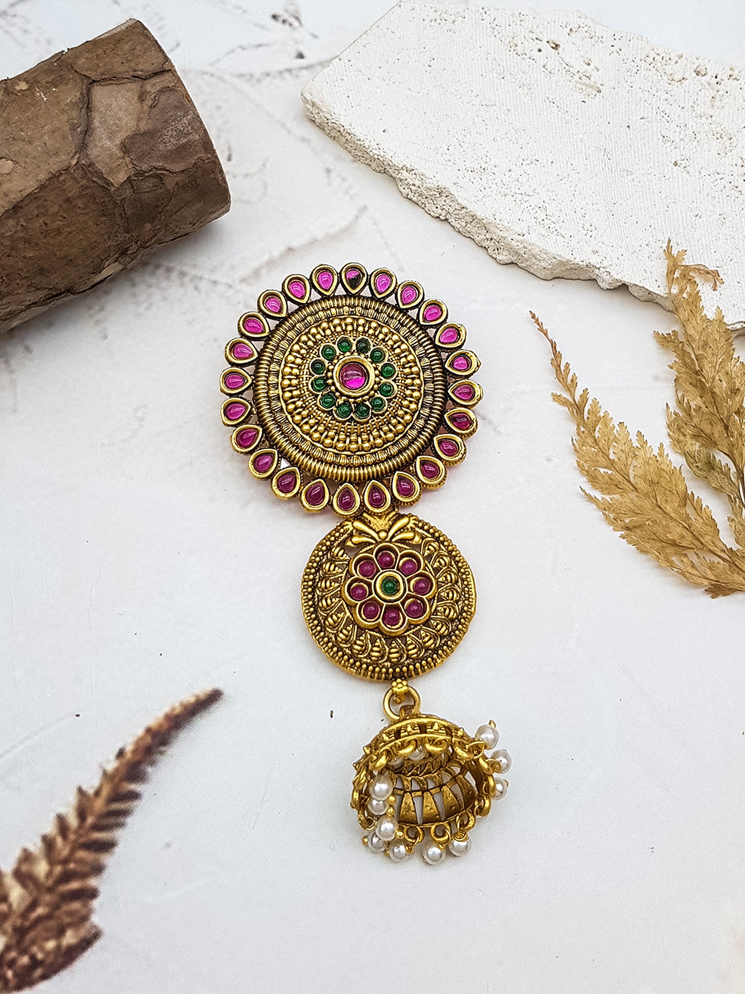 Gold Finish guaranteed quality Half Hair choti//Half hair Jada