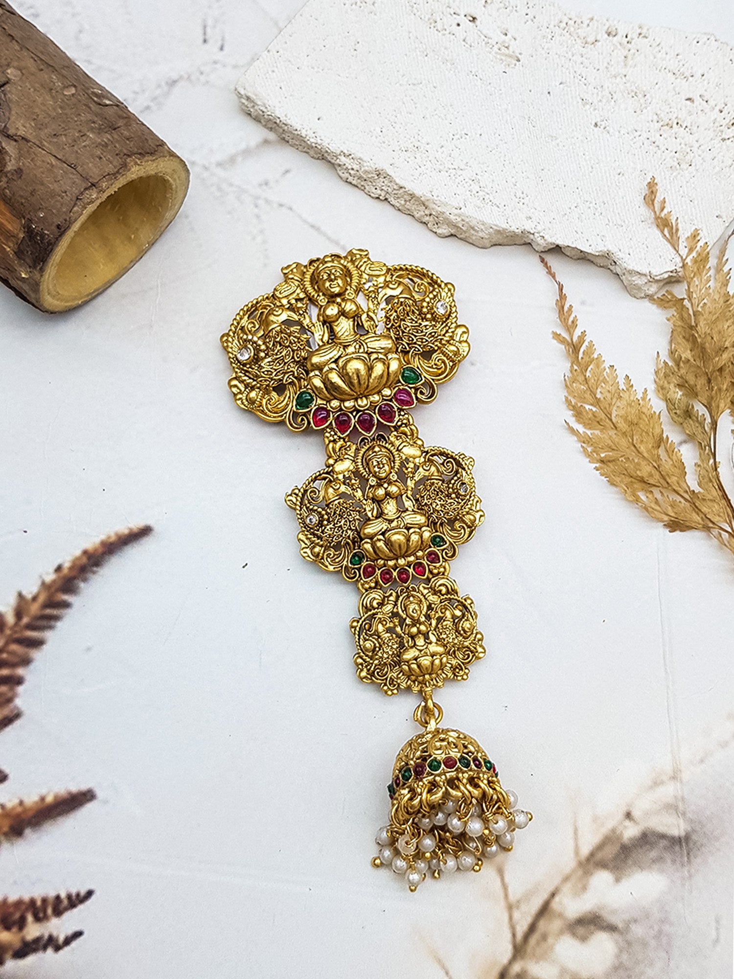 Gold Finish guaranteed quality Half Hair choti//Half hair Jada