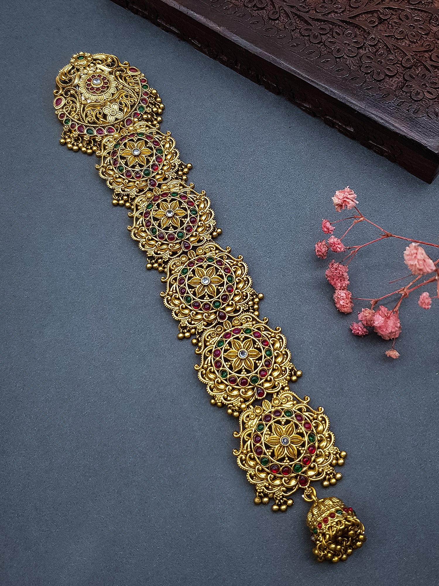 Gold Plated Hair Jada/Amboda/Hair Pin/Jade bille