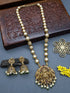 Gold Plated Long Pearl necklace Set