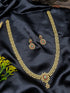 Gold Plated Long Classic CZ Necklace Set