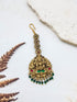 Gold Plated Antique Short Maang Tikka
