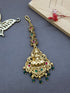 Gold Plated Antique Short Maang Tikka