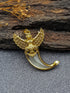 Gold plated Tiger Nail Pendant