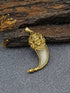 Gold plated Tiger Nail Pendant with Hanumanji figure