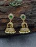 Gold plated premium Temple design CZ Jhumka