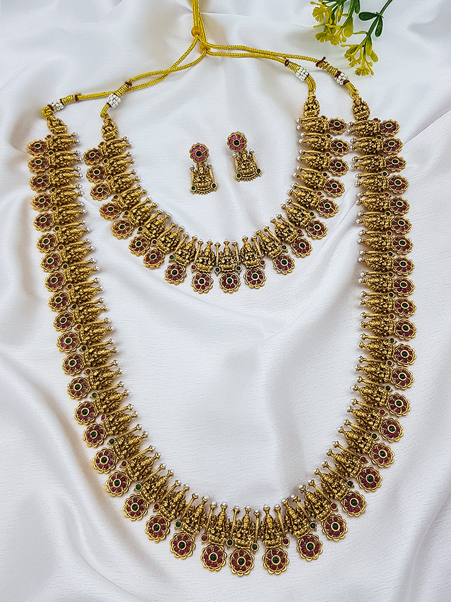 Premium Gold Finish Necklace set Combo