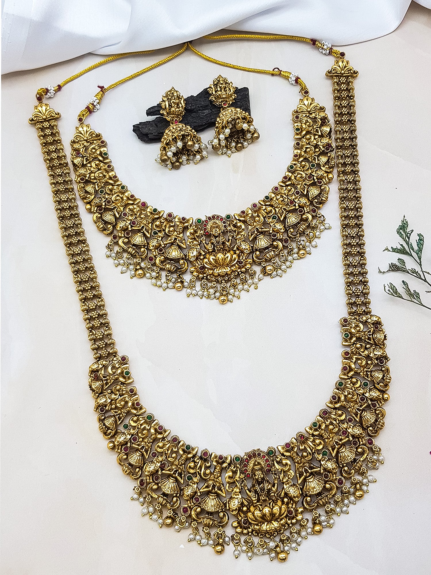 Premium Gold Finish Necklace set Combo