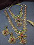 Premium Gold Finish Temple plus premium meenakari/enamelling Lakshmi Combo Necklace Set