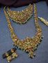 Premium Gold Finish Temple Lakshmi Combo Necklace Set