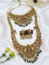 Premium Gold Finish Temple Delicate designer Lakshmi Combo Necklace Set