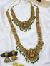 Premium Gold Finish Temple Delicate designer Lakshmi Combo Necklace Set