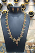 Multicolor Zercon stones Short/long necklace set