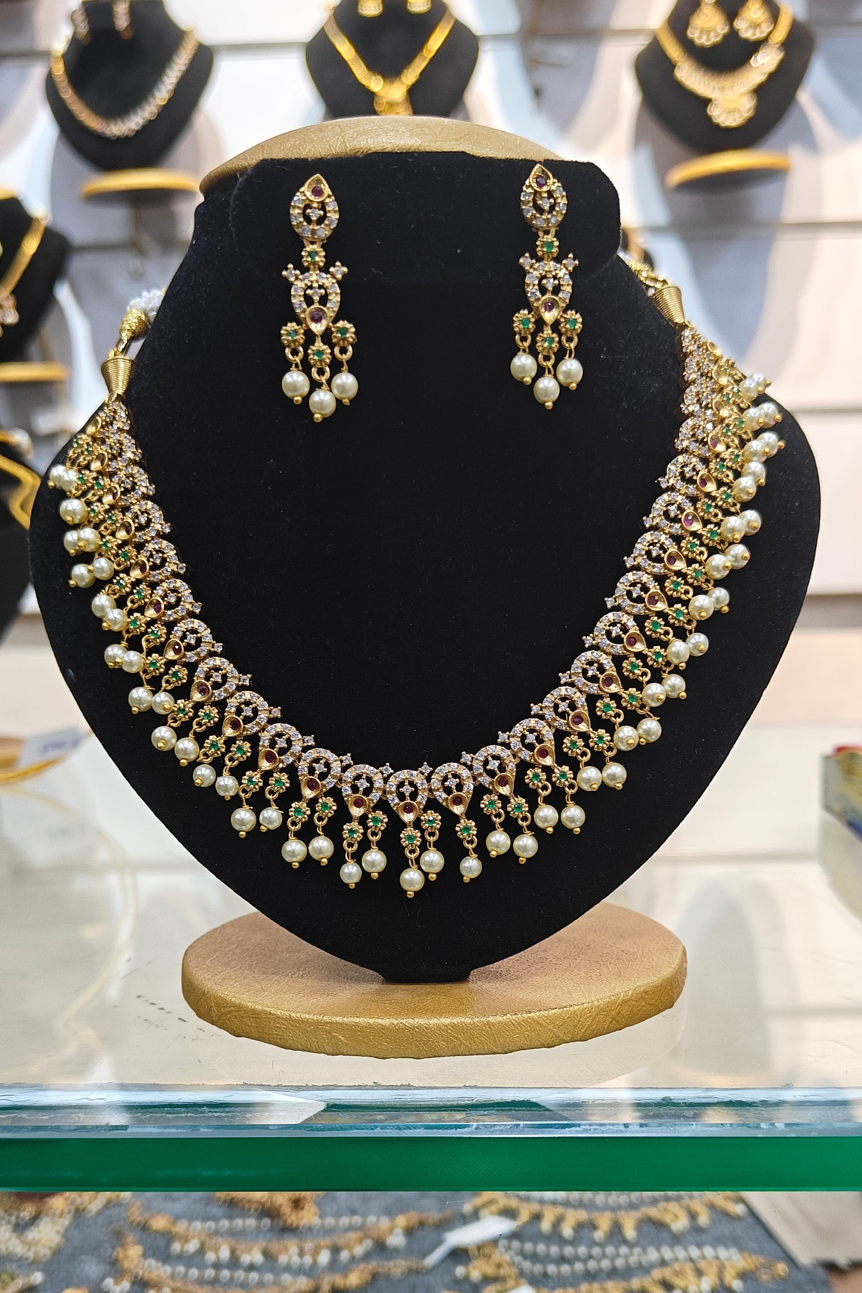 Premium Short CZ Cute Necklace Set