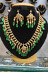 Green duldul stones necklace set