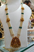 3mm Hyderabadi pearl with Laxmi mop/Brooch Necklace and pendant