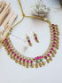 Gold Plated Jadau Kemp Necklace Set