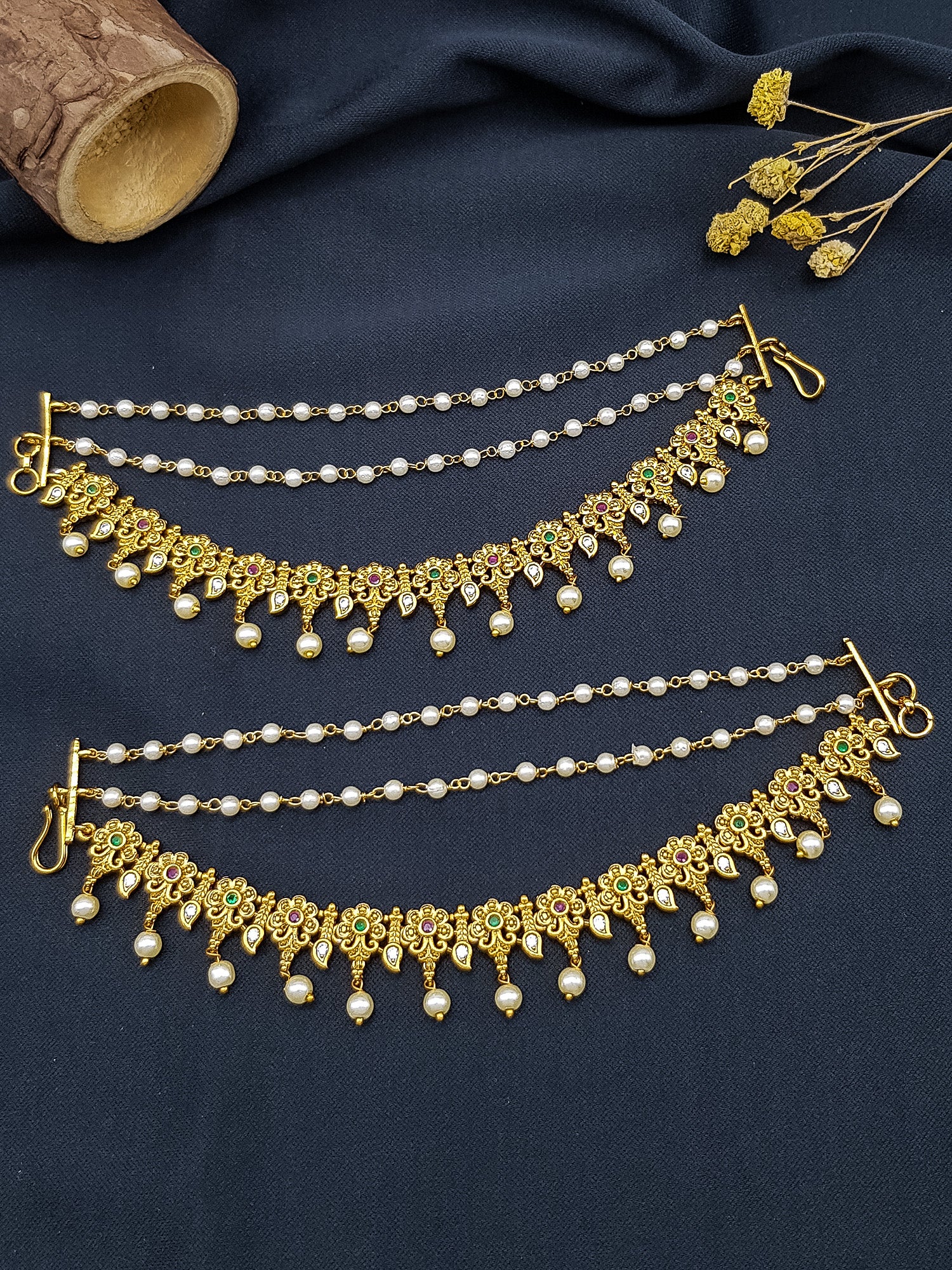 Premium Gold Plated Maatil with pearl drop