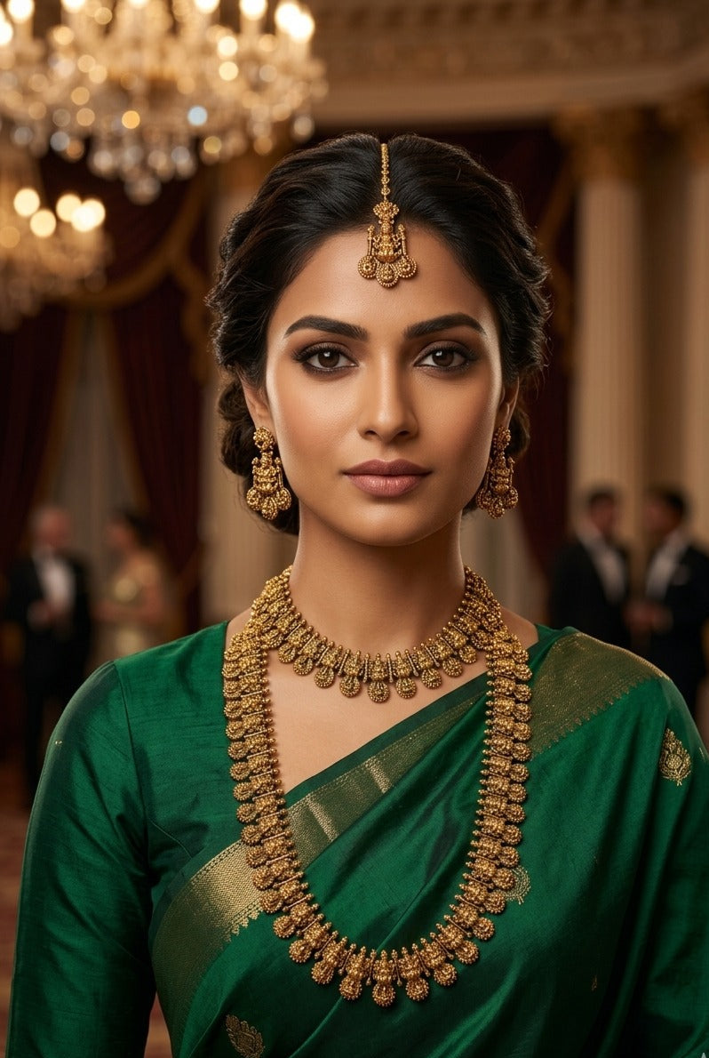 Gold Plated Necklace Combo Set