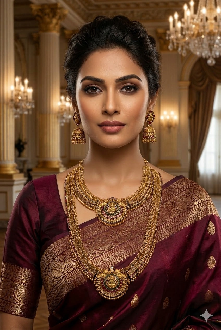 Gold Plated Necklace Combo Set