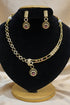 Gold Plated Short CZ Necklace Set