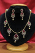 Gold Plated Short CZ Necklace Set