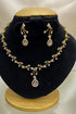 Gold Plated Short CZ Necklace Set