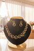 Gold Plated Short CZ Necklace Set