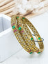 Gold plated AD bangles set of 2