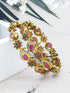 Gold plated AD bangles set of 2