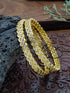Gold plated AD bangles set of 2
