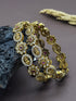 Gold plated AD bangles set of 2