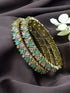 Gold plated AD bangles set of 2