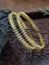 Gold plated AD bangles set of 2