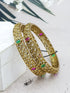 Gold plated AD bangles set of 2