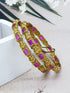 Gold plated AD bangles set of 2