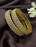 Gold plated AD bangles set of 2