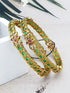 Gold plated AD bangles set of 2