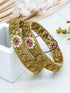 Gold plated AD bangles set of 2