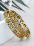 Gold plated AD bangles set of 2