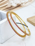 Gold plated AD bangles set of 2
