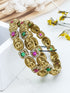 Gold plated AD bangles set of 2